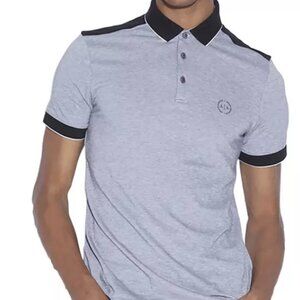 ARMANI EXCHANGE Men's Accent Small Circle Logo Polo Shirt, Size: Large, NEW!